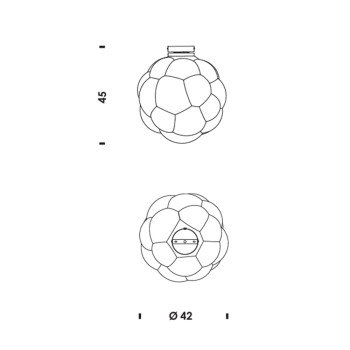 Specifcation Image for Normann Copenhagen Bubba Ceiling Light