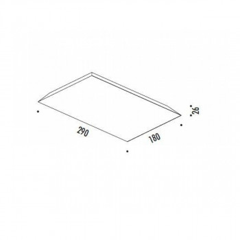 Specification Image for Davide Groppi Foil LED Wall/Ceiling Light