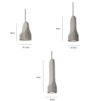 Specification Image for a-emotional light  Parga LED Pendant