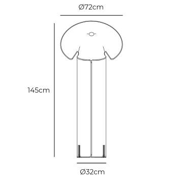 Specification Image for Flos Chiara Floor Lamp