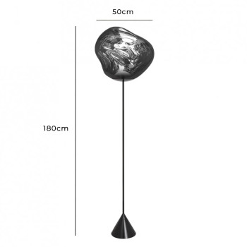 Specification Image for Tom Dixon Melt Cone Slim LED Floor Lamp