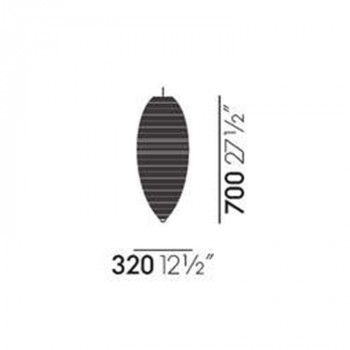 Specification Image for vitra Akari 23A Pendant