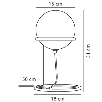 Specification Image for Nordlux Wilson Table Lamp
