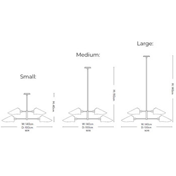 Specification Image for &Tradition Bonnet Chandelier