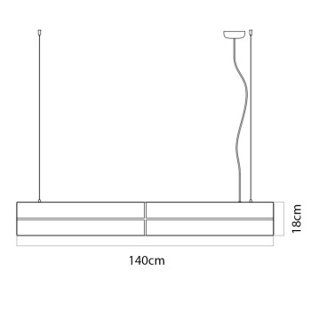 Specification Image for Audo Copenhagen Hashira Linear Suspension