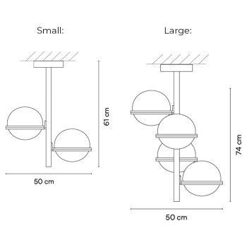 Specification Image for Vibia Palma LED Ceiling Light