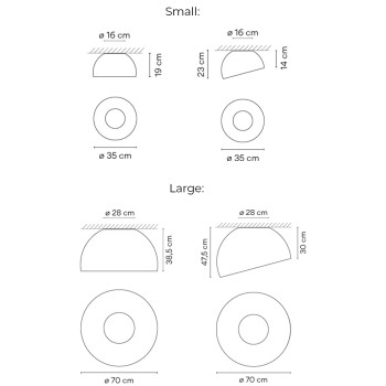 Specification Image for Vibia Duo Petra LED Ceiling Light