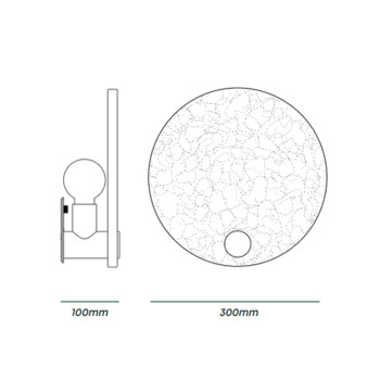 Specification Image for Tala Magma Wall Light