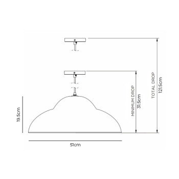 Specification Image for Porta Romana Marley Pendant
