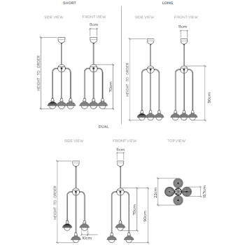 Specification Image for Bert Frank Eos Pendant Drop 4