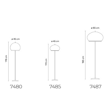Specification Image for Vibia Knit Floor Lamp