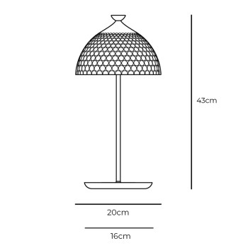 Specification Image for Kartell Pumo LED Table Lamp