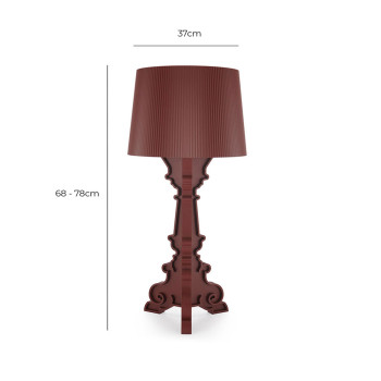 Specification Image for Kartell Bourgie Mat Table Lamp