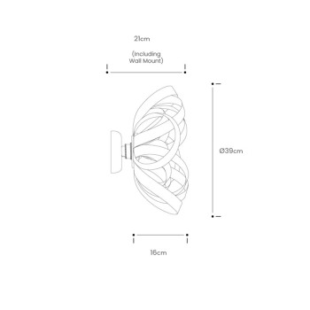 Specification Image for Tom Raffield Skipper Wall Light