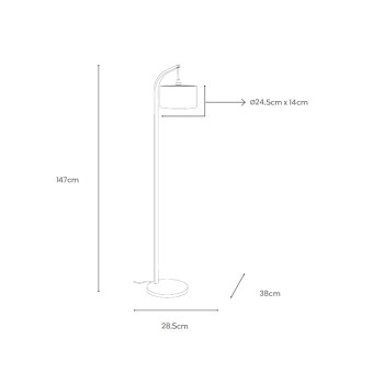 Specification Image for Tom Raffield Stem Floor Lamp