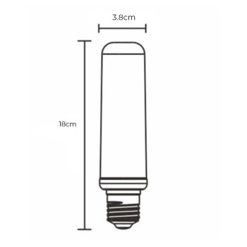 Specification Image for Flos 18W LED E27 T38 Dimmable Bulb