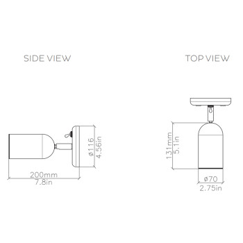 Specification Image for Bert Frank Doma Wall Light