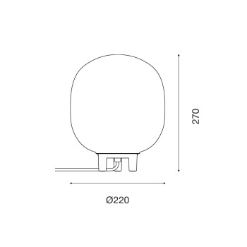 Specification Image for Established & Sons Filigrana T2 LED Table Lamp