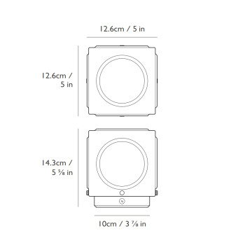 Specification Image for Lee Broom Chant Portable Lamp