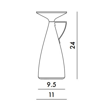 Specification Image for Kartell Camomille LED Portable Lamp