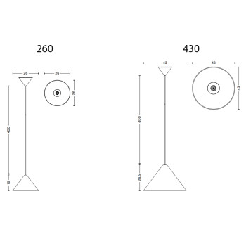 Specification Image for HAY Compass Pendant Light