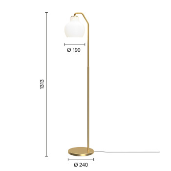 Specification Image for Louis Poulsen VL Ring Crown Floor Lamp