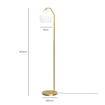 Specification Image for Louis Poulsen VL Ring Crown Floor Lamp