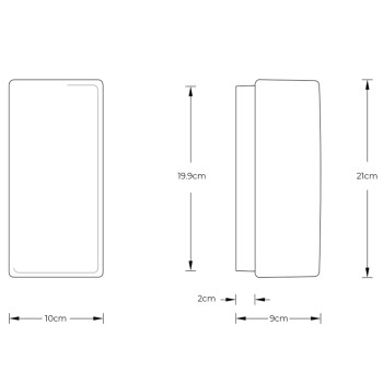 Specification Image for BEGA 34161 Wall Light