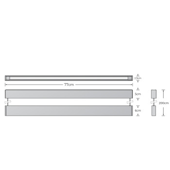 Specification Image for BEGA 51264 LED Suspension