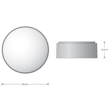 Specification Image for BEGA 51012 LED Ceiling Light