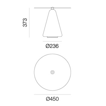 Specification Image for Artemide Boltons LED Table Lamp