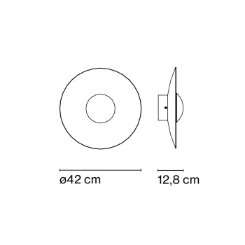 Specification Image for Marset Ginger 42C LED Ceiling  Wall Light