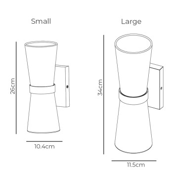Specification Image for Porta Romana Lilburn Wall Light