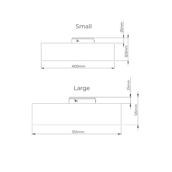 Specification Image for Porta Romana Allegra Bulkhead Ceiling Light