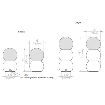Specification Image for Hollis + Morris Stala LED Portable Lamp