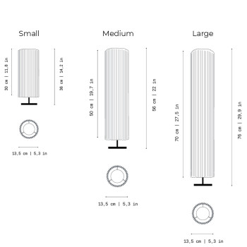 Specification Image for a-emotional light Núa Table Lamp
