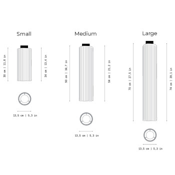 Specification Image for a-emotional light Núa Ceiling Light
