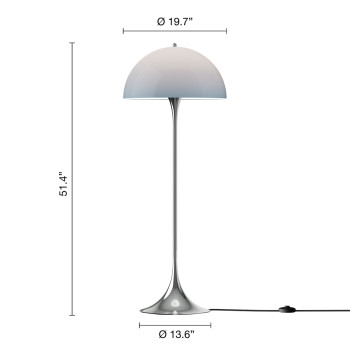 Specification Image for Louis Poulsen Panthella Originals 500 Floor Lamp