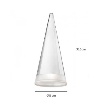 Specification Image for Flos Fucsia Replacement Glass