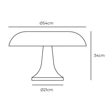 Specification Image for Artemide Nesso Table Lamp
