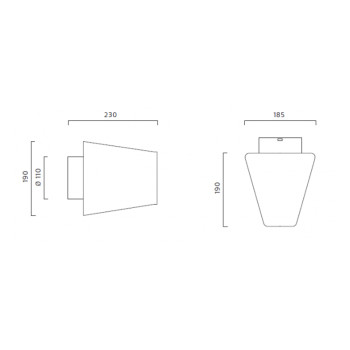 Specification Image for Zero A.01 Wall Light LED