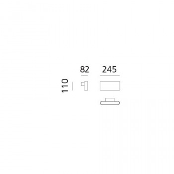 Specification image for Artemide Two Flags LED Wall Light