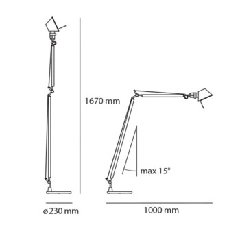 Specification Image for Artemide Tolomeo Lettura LED