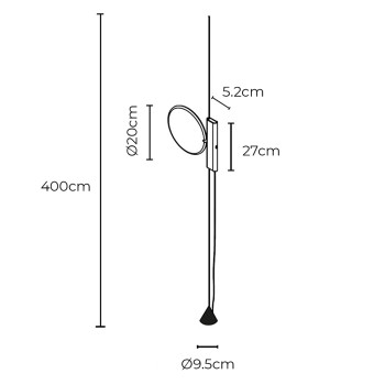 Specification Image for Flos OK LED Pendant