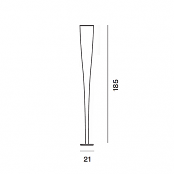 Specification Image for Foscarini Mite LED Floor Lamp