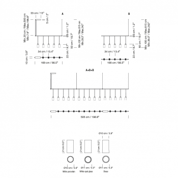 Specification Image for Santa & Cole Cirio Linear LED Suspension