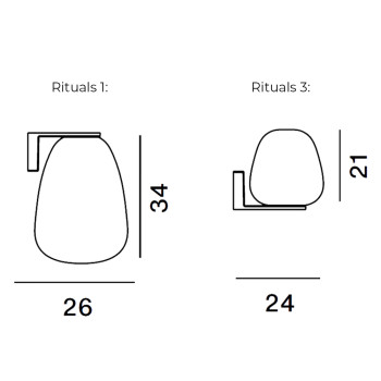 Specification Image for Foscarini Rituals Wall light