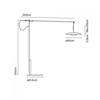 Marset Ginger XXL 60 LED Floor Lamp Specification 