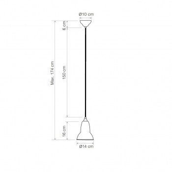 Specification Image for Anglepoise Original 1227 Pendant