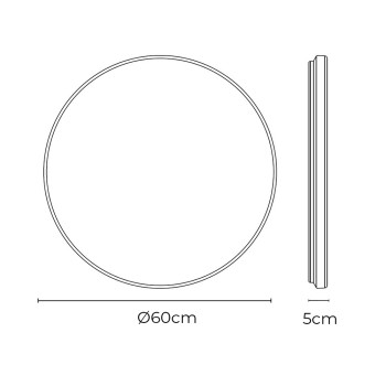 Specification Image for Flos Clara LED Ceiling/Wall Light